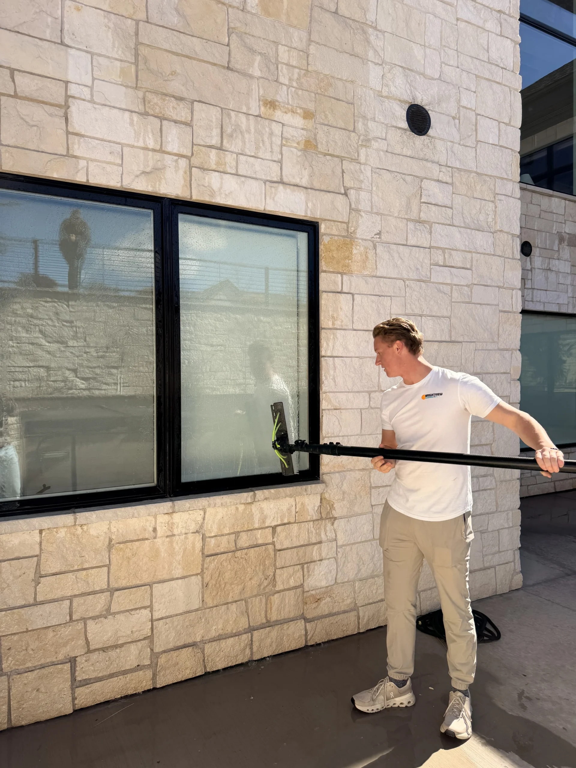 Exterior window cleaning by Bright View